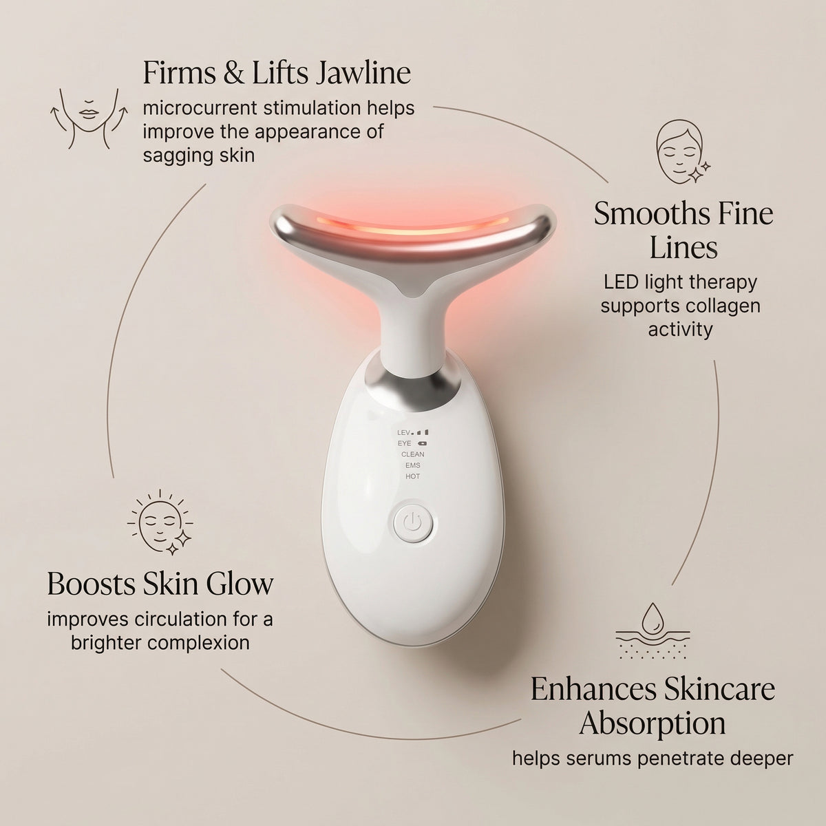 4-in-1 LED Face Sculpting Wand